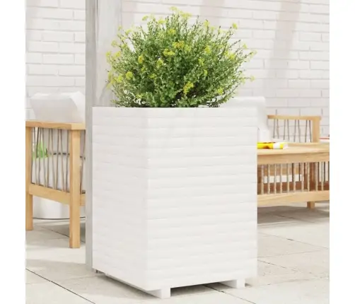 Dārza Puķu Kaste, Balta, 50X50X72 Cm, Priedes Masīvkoks Vidaxl
