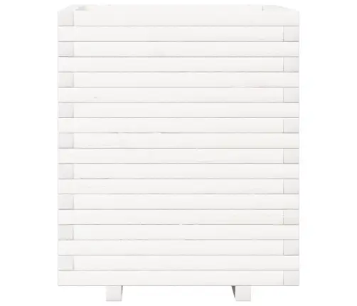 Dārza Puķu Kaste, Balta, 60X60X72 Cm, Priedes Masīvkoks Vidaxl