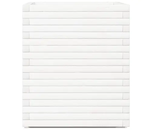 Dārza Puķu Kaste, Balta, 60X60X72 Cm, Priedes Masīvkoks Vidaxl