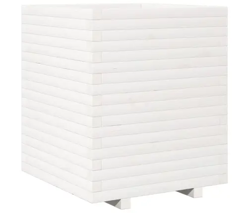 Dārza Puķu Kaste, Balta, 60X60X72 Cm, Priedes Masīvkoks Vidaxl