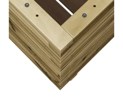 Sodo Lovelis, 60X60X72cm Impregnuota Pušies Mediena