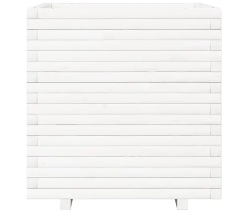 Dārza Puķu Kaste, Balta, 70X70X72 Cm, Priedes Masīvkoks Vidaxl