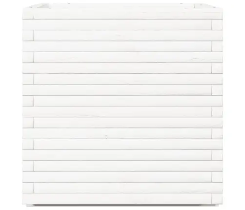 Dārza Puķu Kaste, Balta, 70X70X72 Cm, Priedes Masīvkoks Vidaxl