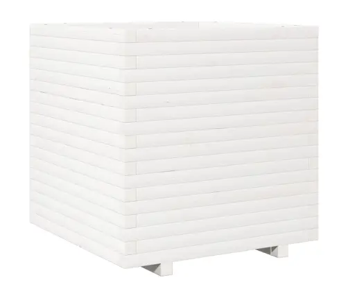 Dārza Puķu Kaste, Balta, 70X70X72 Cm, Priedes Masīvkoks Vidaxl