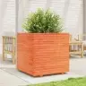Dārza Puķu Kaste, Vaska Brūnas, 70X70X72 Cm, Priedes Masīvkoks Vidaxl