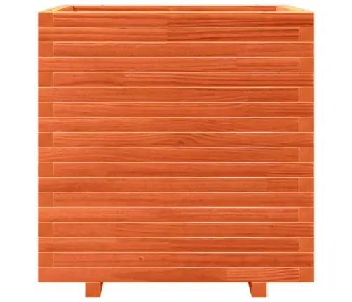 Dārza Puķu Kaste, Vaska Brūnas, 70X70X72 Cm, Priedes Masīvkoks Vidaxl