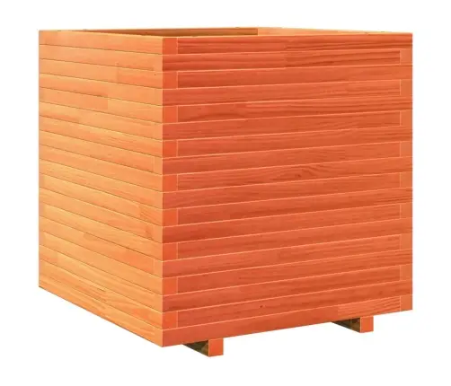 Dārza Puķu Kaste, Vaska Brūnas, 70X70X72 Cm, Priedes Masīvkoks Vidaxl
