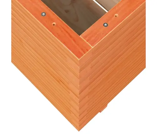 Dārza Puķu Kaste, Vaska Brūnas, 70X70X72 Cm, Priedes Masīvkoks Vidaxl