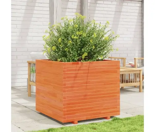 Sodo Lovelis, Vaško Rudas, 80X80X72cm Pušies Medienos Masyvas