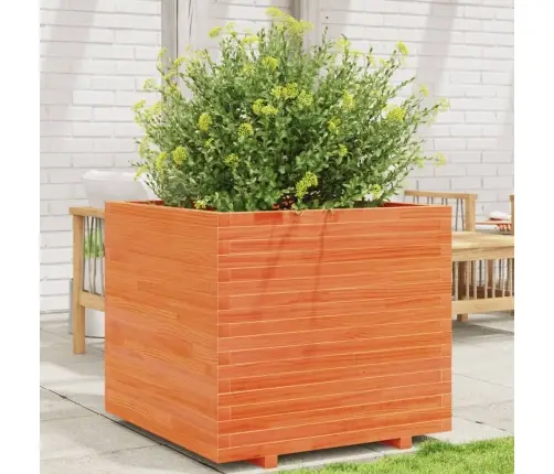 Sodo Lovelis, Vaško Rudas, 80X80X72cm Pušies Medienos Masyvas