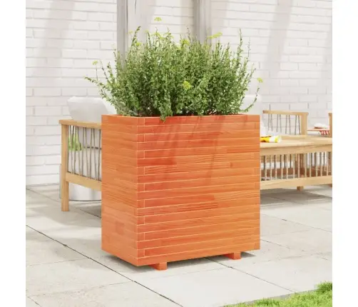 Dārza Puķu Kaste, Vaska Brūnas, 70X40X72 Cm, Priedes Masīvkoks Vidaxl