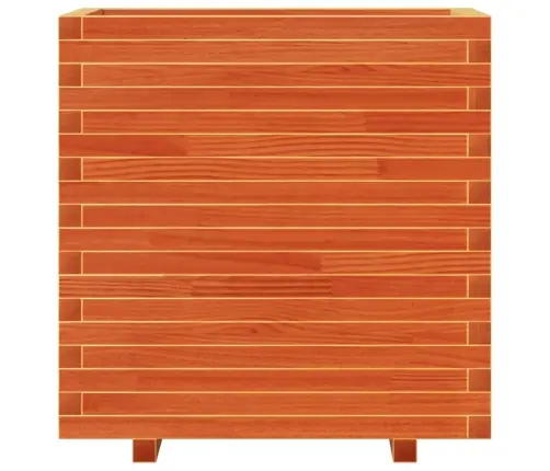 Dārza Puķu Kaste, Vaska Brūnas, 70X40X72 Cm, Priedes Masīvkoks Vidaxl