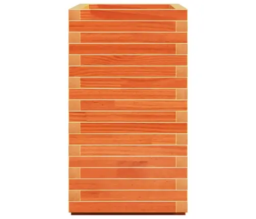 Dārza Puķu Kaste, Vaska Brūnas, 70X40X72 Cm, Priedes Masīvkoks Vidaxl