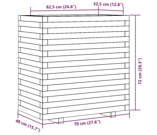 Aia Taimekast, 70X40X72 cm Ebatsuuga Puit