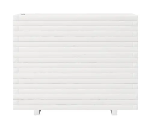 Sodo Lovelis, Baltas, 90X40X72cm Pušies Medienos Masyvas