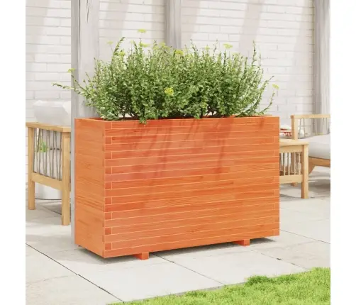 Dārza Puķu Kaste, Vaska Brūnas, 110X40X72 Cm Priedes Masīvkoks Vidaxl