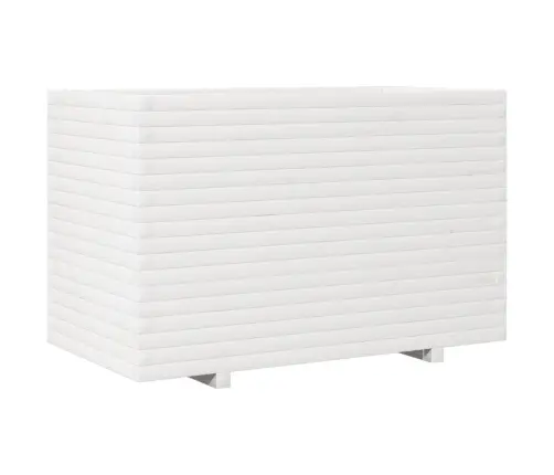 Dārza Puķu Kaste, Balta, 110X60X72 Cm, Priedes Masīvkoks Vidaxl