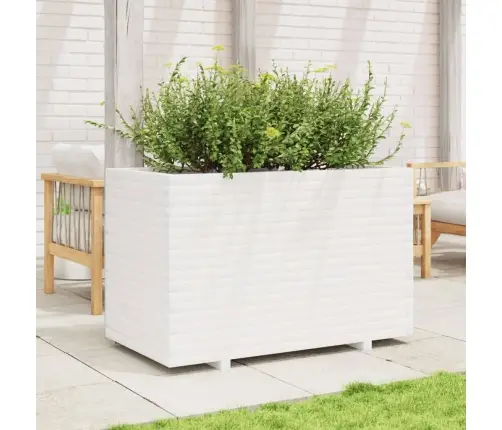 Dārza Puķu Kaste, Balta, 110X60X72 Cm, Priedes Masīvkoks Vidaxl