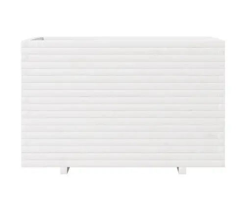 Dārza Puķu Kaste, Balta, 110X60X72 Cm, Priedes Masīvkoks Vidaxl