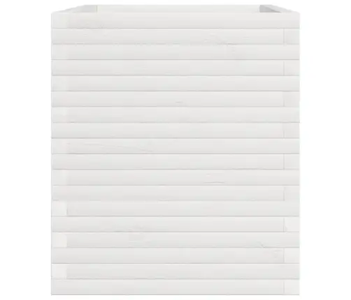 Dārza Puķu Kaste, Balta, 110X60X72 Cm, Priedes Masīvkoks Vidaxl