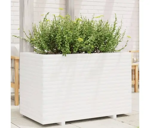 Dārza Puķu Kaste, Balta, 110X60X72 Cm, Priedes Masīvkoks Vidaxl