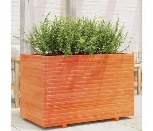 Dārza Puķu Kaste, Vaska Brūnas, 110X60X72 Cm, Priedes Masīvkoks Vidaxl