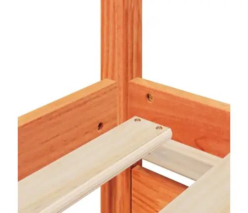 Lova Su Stalčiais Ir Čiužiniu, Vaško Ruda, 140X190cm Pušis