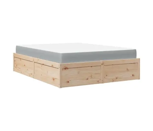 Lova Su Čiužiniu, 140X190cm Pušis