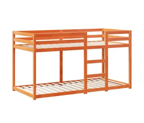 Vaikiška Lova Su Stogeliu, Vaško Ruda, 80X200cm Pušies Masyvas