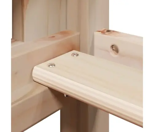 Dviaukštė Lova Be Čiužinio, 90X200cm Pušies Medienos Masyvas