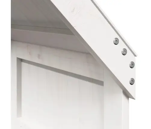 Augstā Gulta Ar Jumtu, Balta, 90X190 Cm, Priedes Masīvkoks Vidaxl