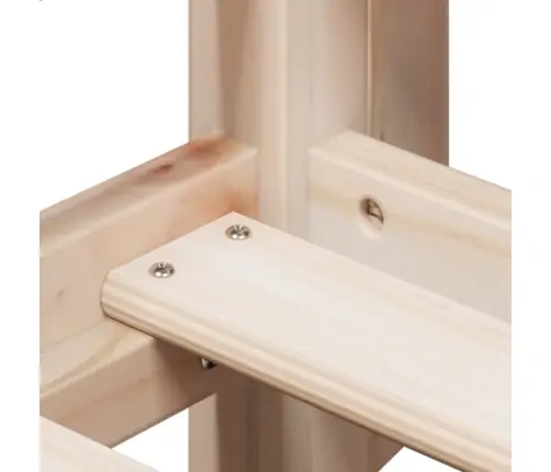 Divstāvu Gulta Ar Jumtu, 80X200 Cm, Priedes Masīvkoks Vidaxl