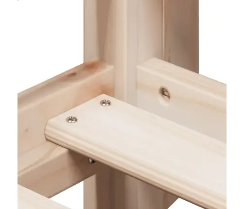 Divstāvu Gulta Ar Jumtu, 90X190 Cm, Priedes Masīvkoks Vidaxl