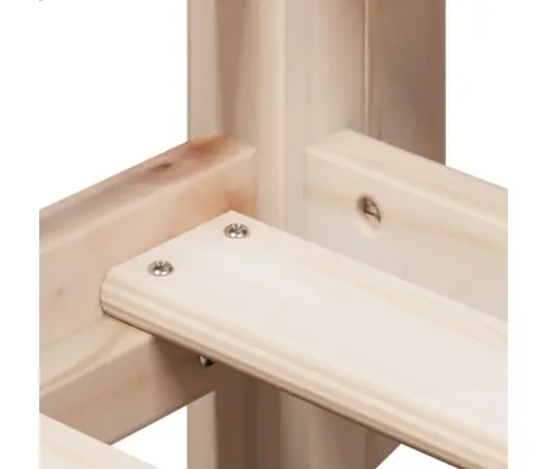 Augstā Gulta Ar Jumtu, 80X200 Cm, Priedes Masīvkoks Vidaxl