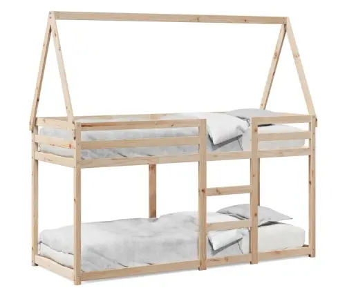 Katusega Narivoodi, 80 X 200 cm Männipuit