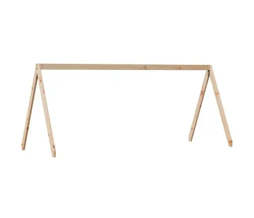 Katusega Narivoodi, 80 X 200 cm Männipuit