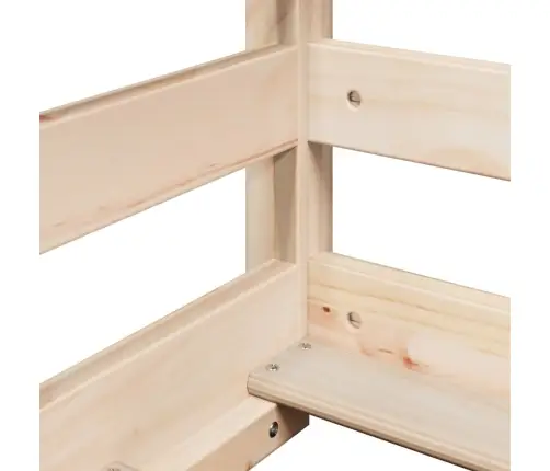 Katusega Narivoodi, 80 X 200 cm Männipuit