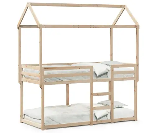 Katusega Narivoodi, 75 X 190 cm Männipuit