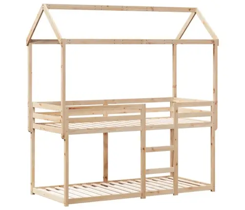 Katusega Narivoodi, 75 X 190 cm Männipuit