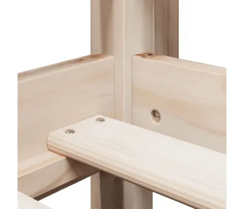 Kõrge Voodi, Katusega, 80 X 200 cm Männipuit