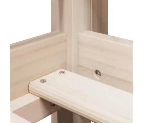 Augstā Gulta Ar Jumtu, 90X200 Cm, Priedes Masīvkoks Vidaxl