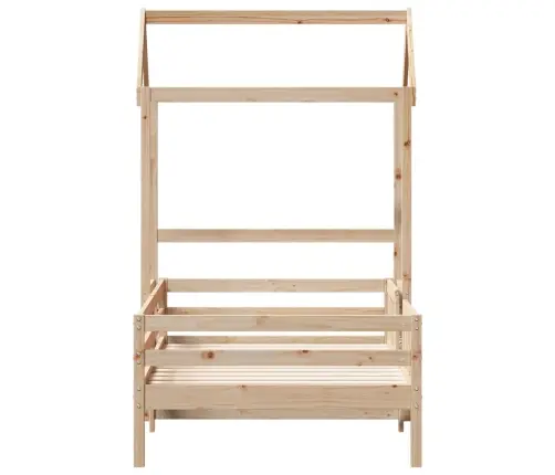 Katusega Voodiraam, 100 X 200 cm Männipuit