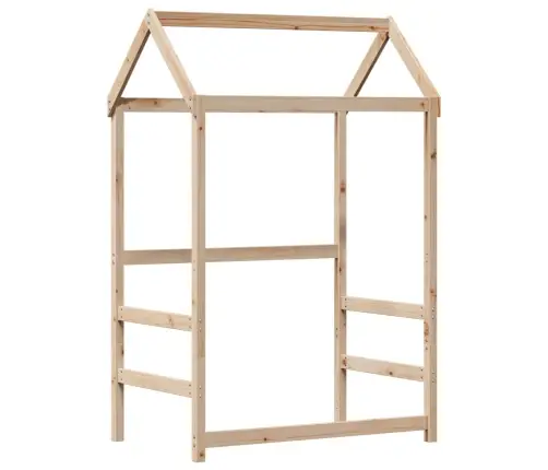 Katusega Voodiraam, 100 X 200 cm Männipuit