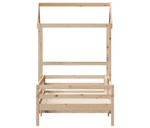 Katusega Voodiraam, 90 X 190 cm Männipuit