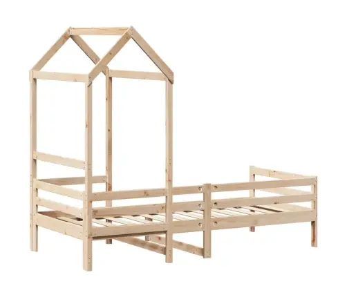 Katusega Päevavoodi, 90 X 200 cm Männipuit