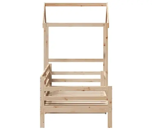 Katusega Päevavoodi, 90 X 190 cm Männipuit