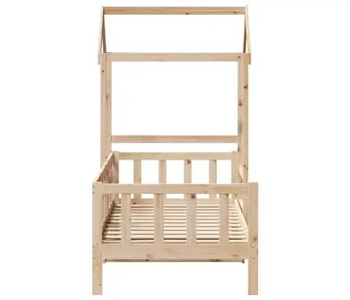 Lova Su Stogeliu, 80X200cm Pušies Medienos Masyvas