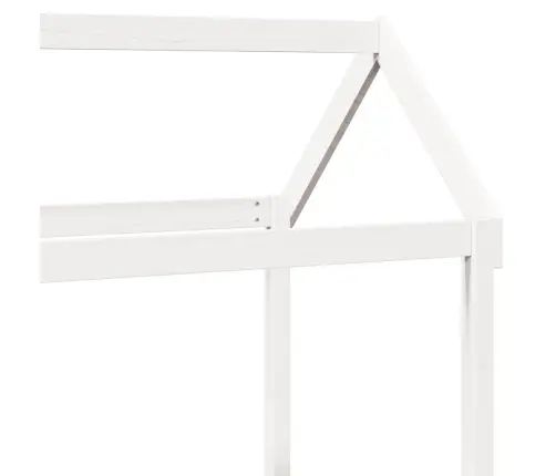 Lovos Ir Suoliuko Komplektas Su Stogeliu, Balta, 80X200Cm