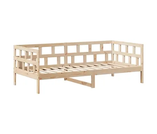 Dīvāngulta Ar Jumtu, 90X200 Cm, Priedes Masīvkoks Vidaxl