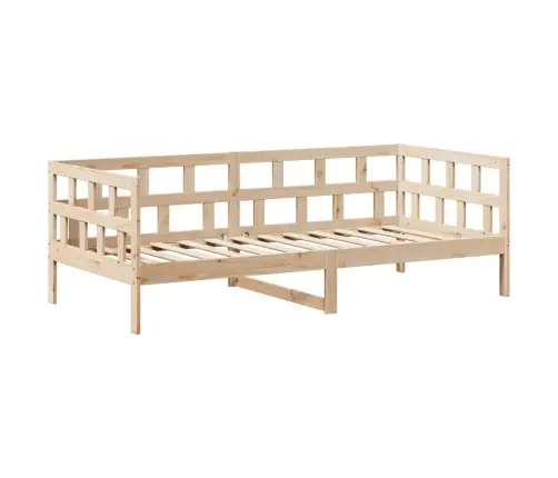 Gulta Ar Jumtu, 90X190 Cm, Priedes Masīvkoks Vidaxl